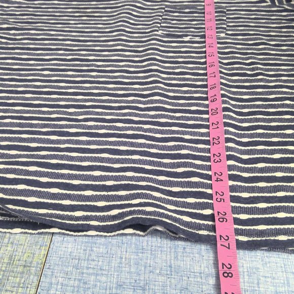 SOL ANGELES Polo Shirt Golf Casual Blue Striped Men's XL - Picture 8 of 8